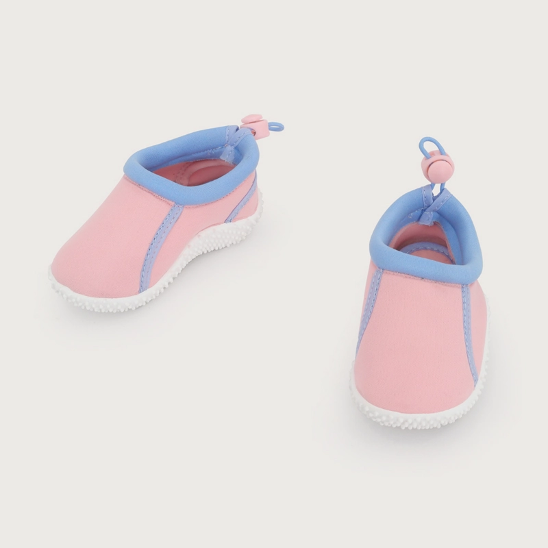 SANDALIA AQUA CON AJUSTE ROSADA DE NIÑA OPALINE - 4
