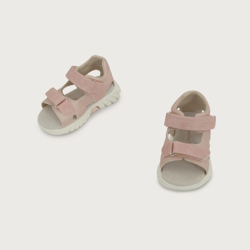 SANDALIA VELCROS ROSADA DE NIÑA OPALINE - 4