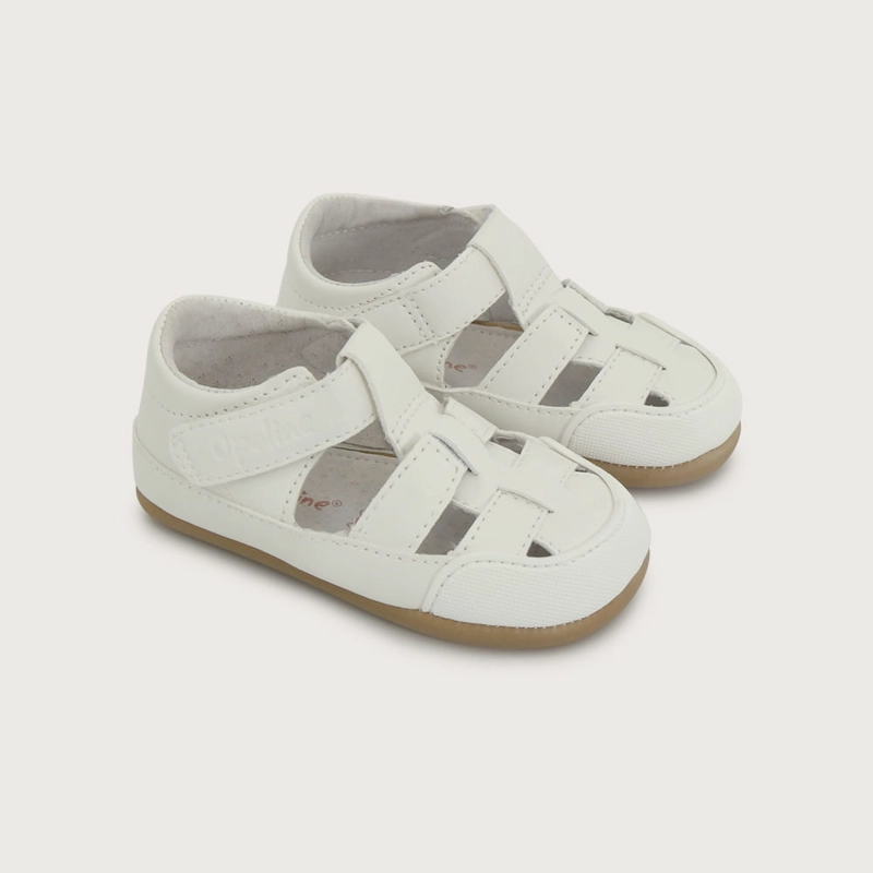SANDALIA ULTRA FLEXIBLE BLANCA DE NIÑA OPALINE - 1
