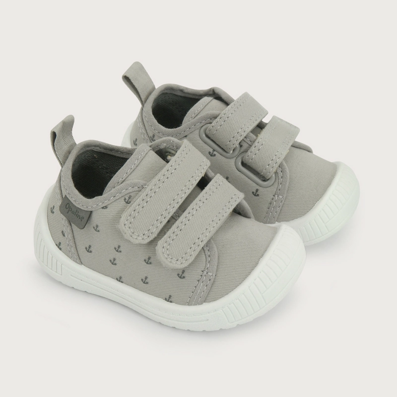 ZAPATILLA PRIMEROS PASOS GRIS DE NIÑO OPALINE - 1