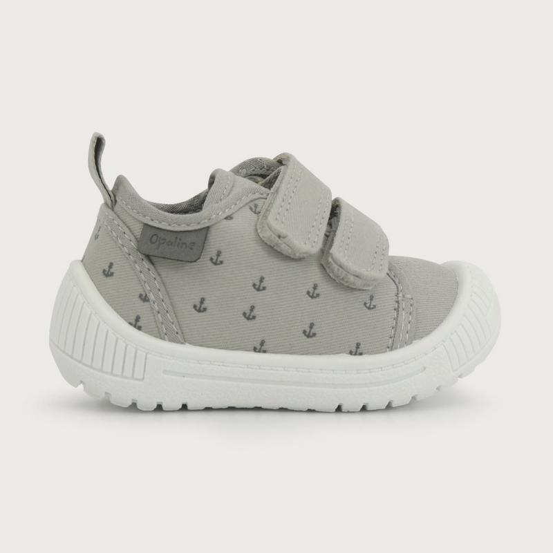 ZAPATILLA PRIMEROS PASOS GRIS DE NIÑO OPALINE - 2