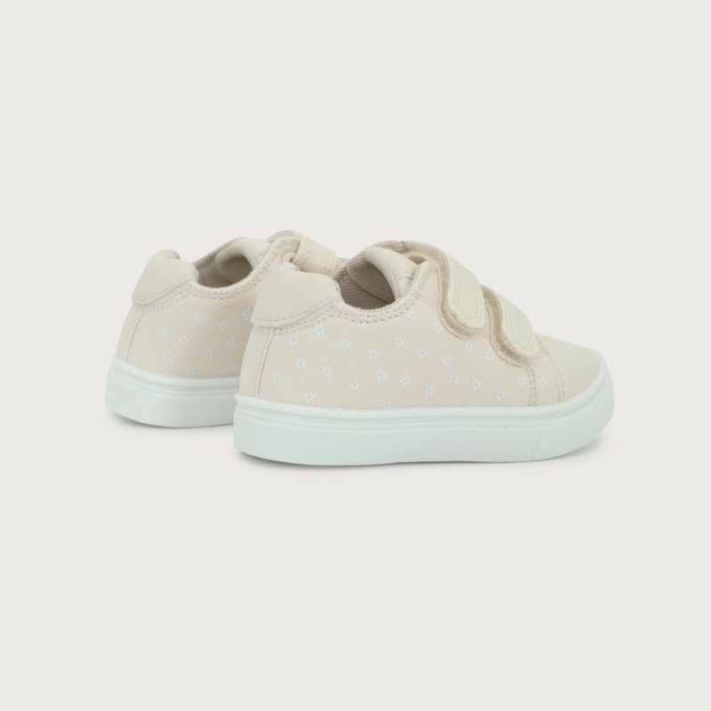 ZAPATILLA DOBLE VELCRO BEIGE DE NIÑA OPALINE - 5