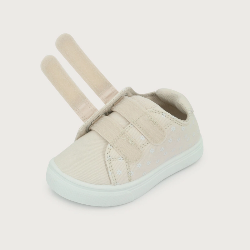 ZAPATILLA DOBLE VELCRO BEIGE DE NIÑA OPALINE - 6