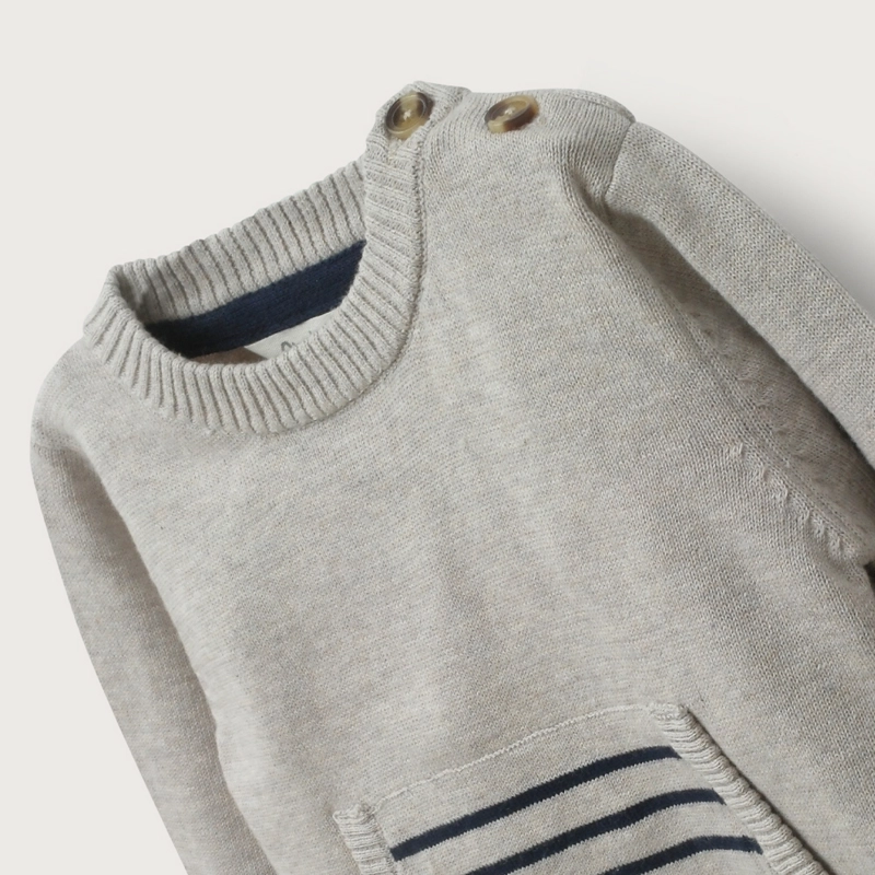 SWEATER BEIGE DE NIÑO OPALINE - 4
