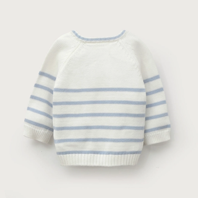 SWEATER LINEAS BLANCO DE BEBE  NIÑO OPALINE - 3
