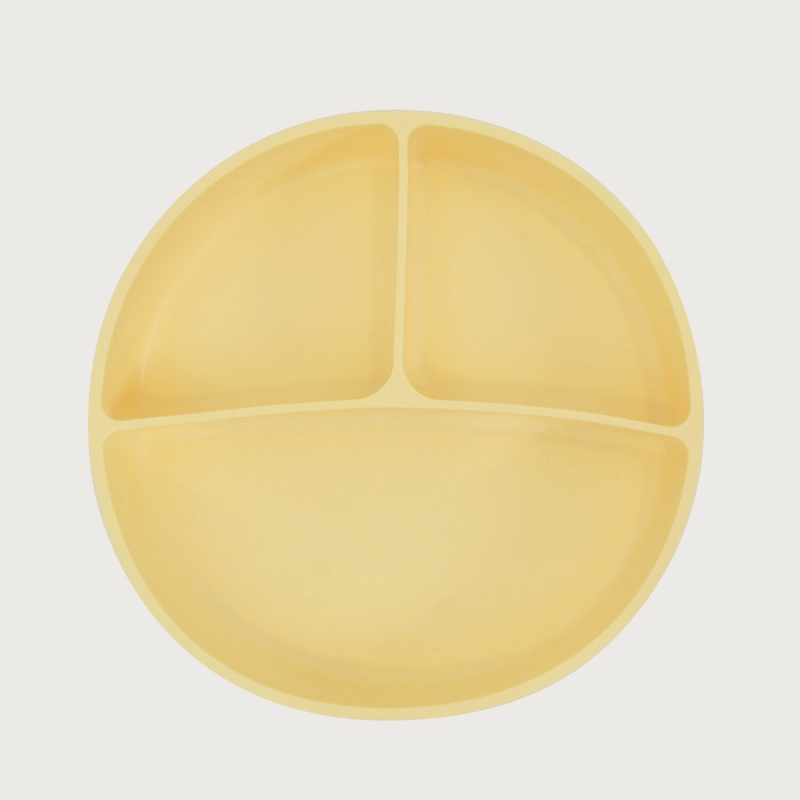 PLATO DIVIDIDO CON BASE ANTIDESLIZANTE AMARILLO OPALINE - 2
