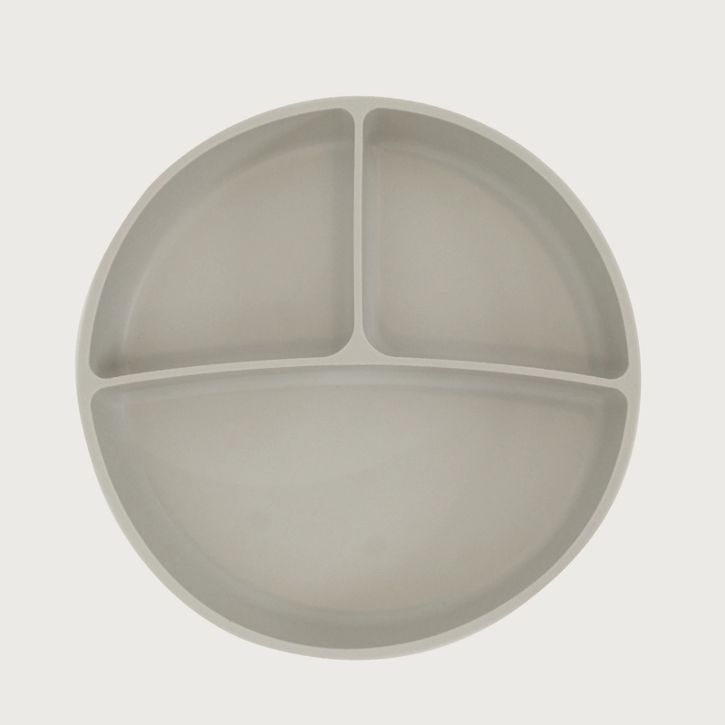 PLATO DIVIDIDO CON BASE ANTIDESLIZANTE GRIS OPALINE - 2