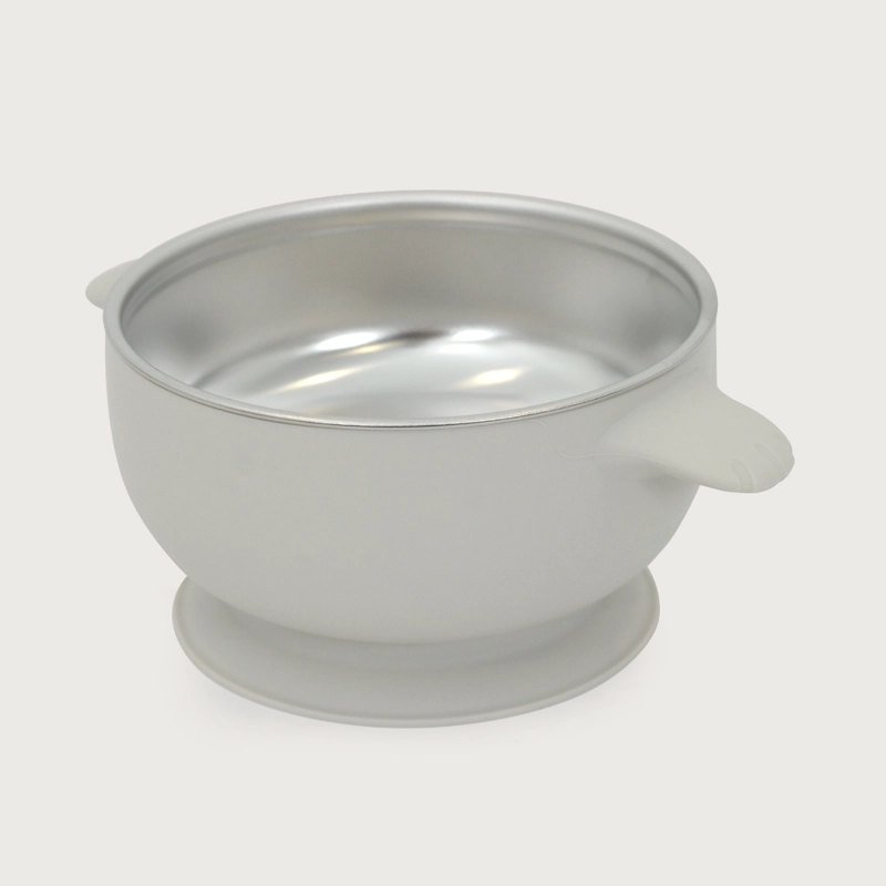 BOWL ANTIDESLIZANTE CON ACERO INOXIDABLE GRIS OPALINE - 1