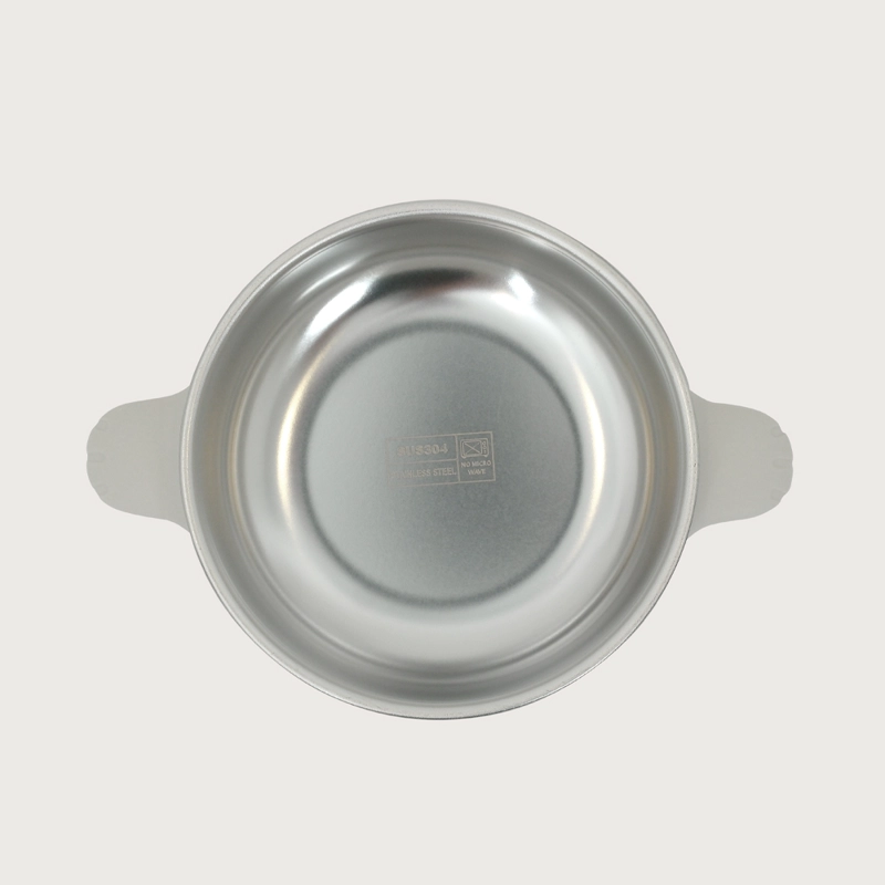 BOWL ANTIDESLIZANTE CON ACERO INOXIDABLE GRIS OPALINE - 2