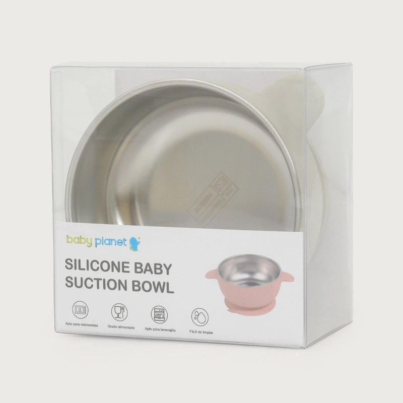 BOWL ANTIDESLIZANTE CON ACERO INOXIDABLE GRIS OPALINE - 3