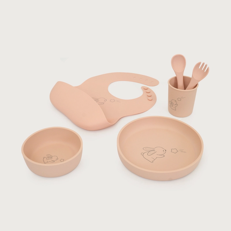SET ALIMENTACION CON DISEÑO LASER ROSADO OPALINE - 1
