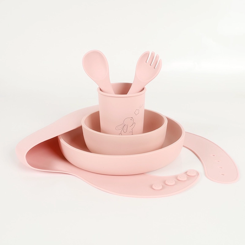 SET ALIMENTACION CON DISEÑO LASER ROSADO OPALINE - 2
