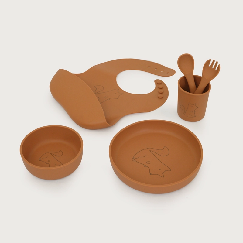 SET ALIMENTACION CON DISEÑO LASER CAFE  OPALINE - 1
