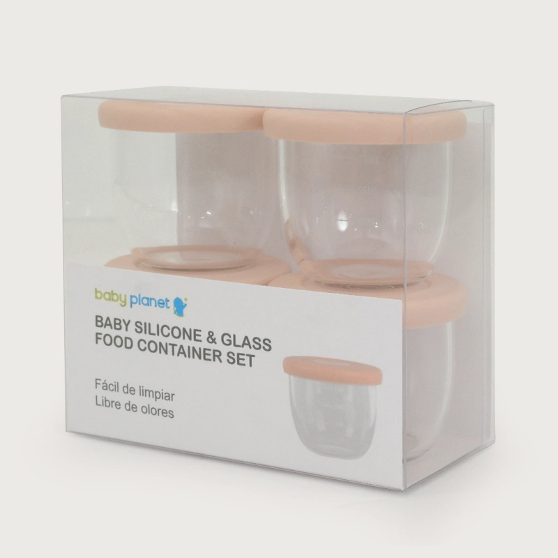 SET FRASCOS SNACK 4 UDS ROSADO OPALINE - 3