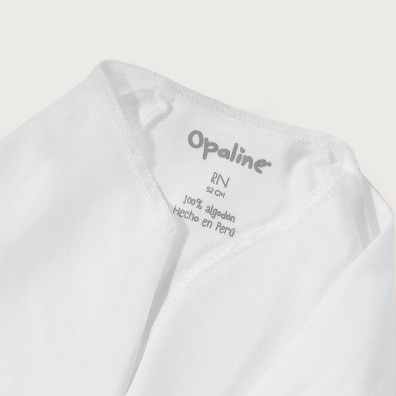 PACK DE 2 CAMISETAS GUANTE BLANCAS BEBE OPALINE - 4