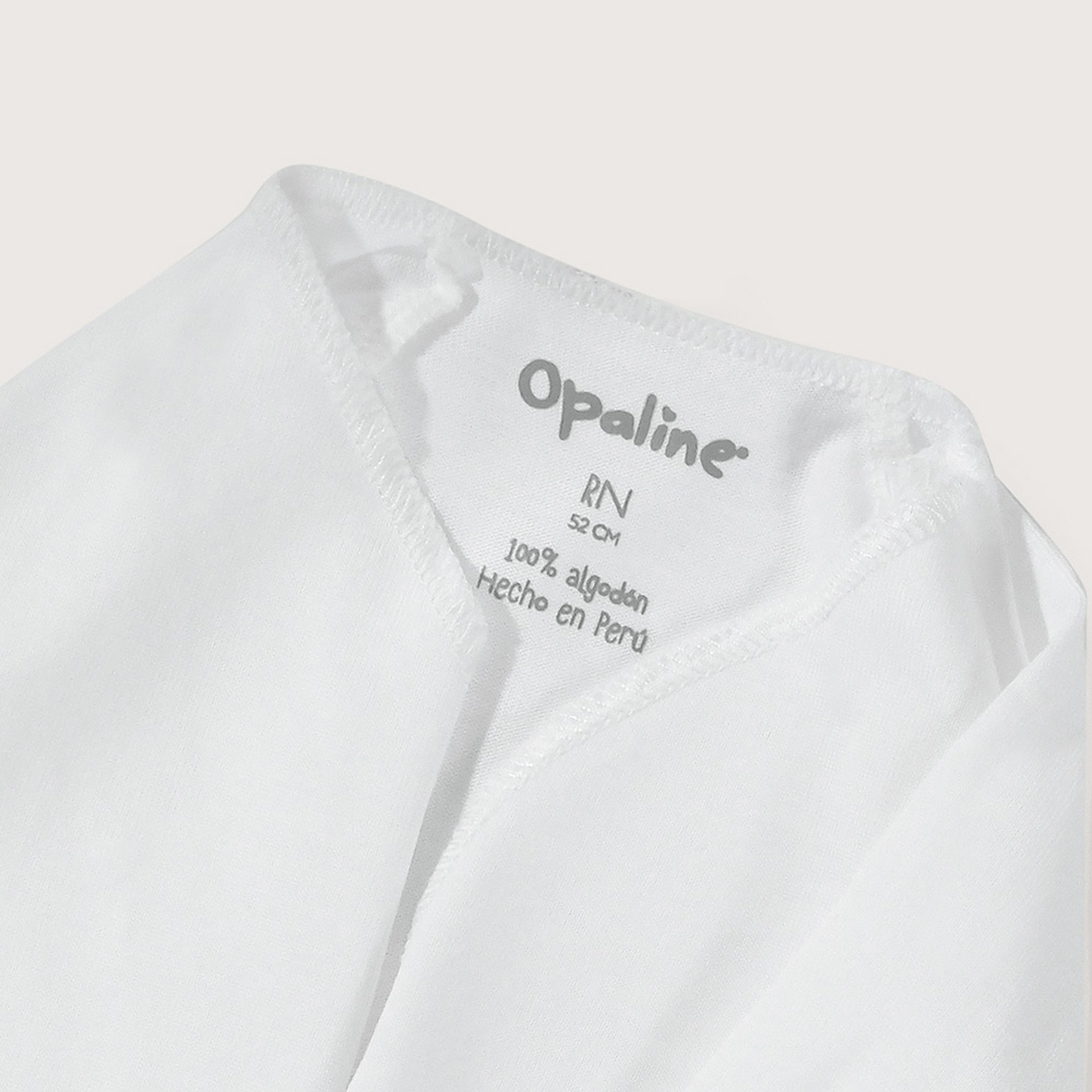 PACK DE 2 CAMISETAS GUANTE BLANCAS BEBE OPALINE - 4