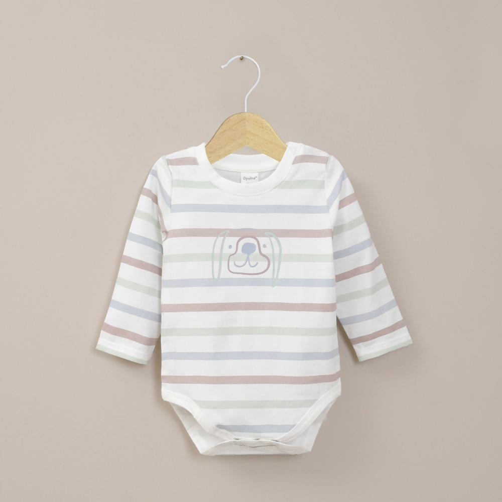 BODY BEBE NIÑO ESTAMPADO BLANCO OPALINE - 1