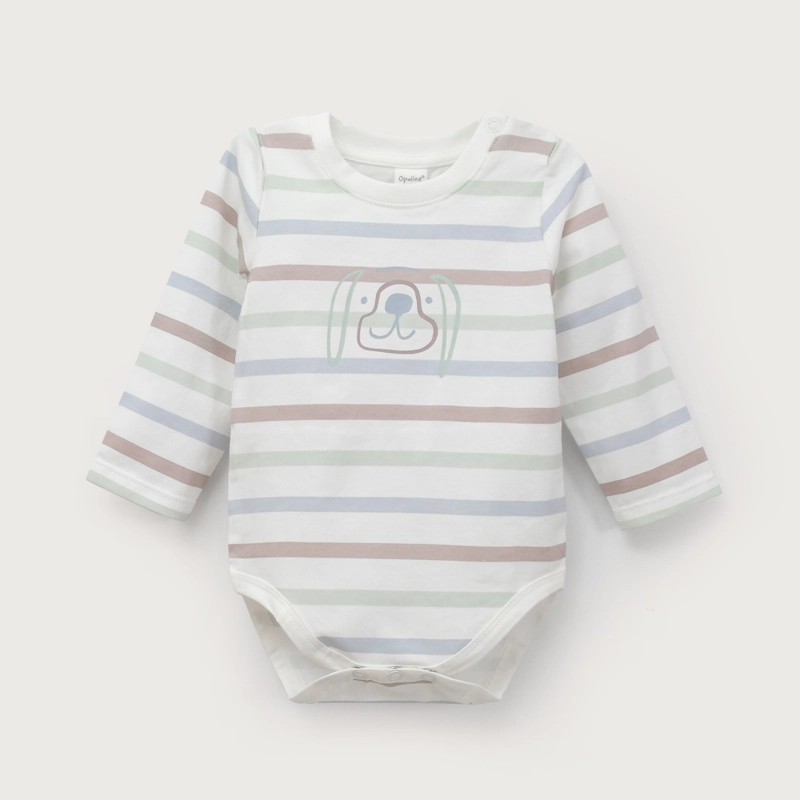 BODY BEBE NIÑO ESTAMPADO BLANCO OPALINE - 2