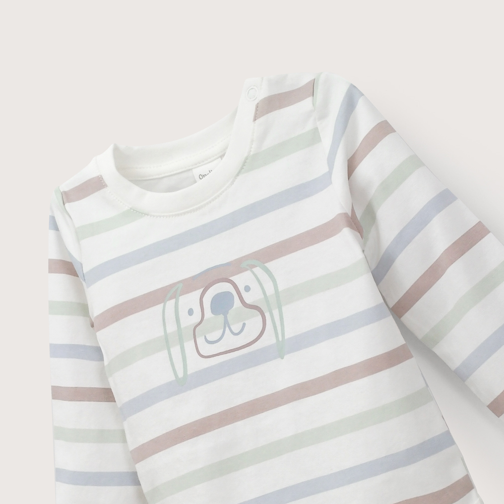 BODY BEBE NIÑO ESTAMPADO BLANCO OPALINE - 4
