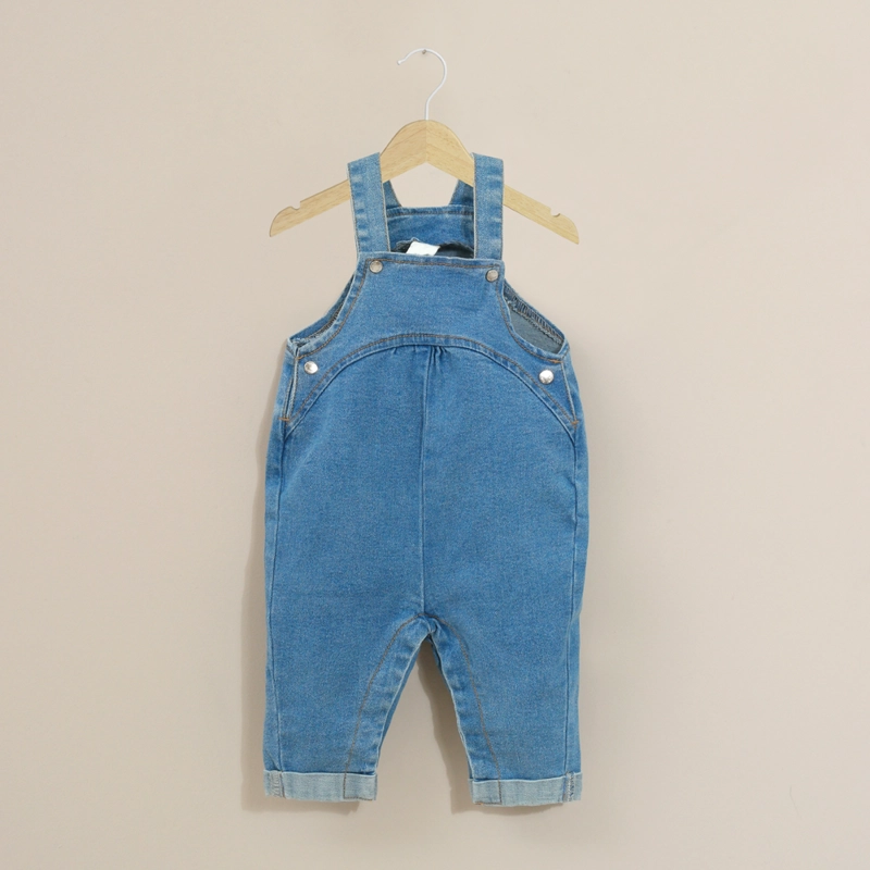 JARDINERA BEBE UNISEX DENIM OPALINE - 1