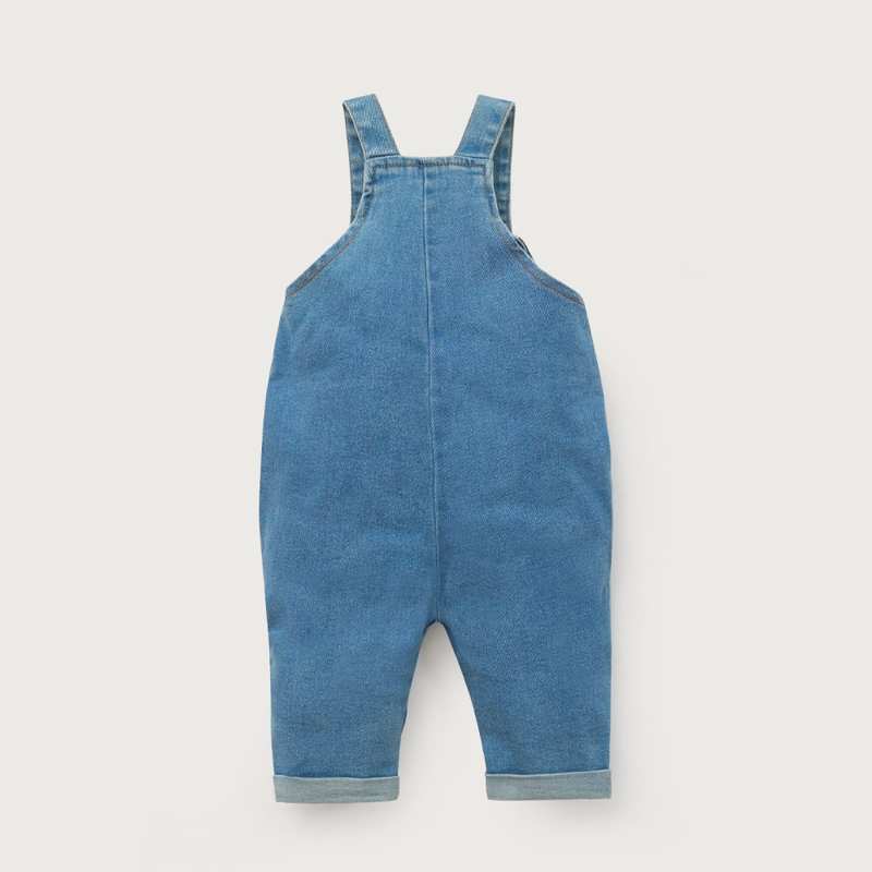 JARDINERA BEBE UNISEX DENIM OPALINE - 2
