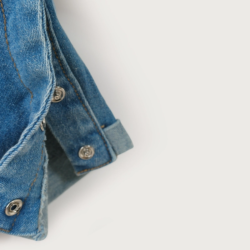 JARDINERA BEBE UNISEX DENIM OPALINE - 4