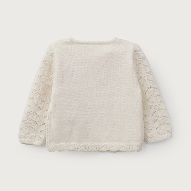 CHALECO INFANT NIÑA CALADO BLANCO OPALINE - 3