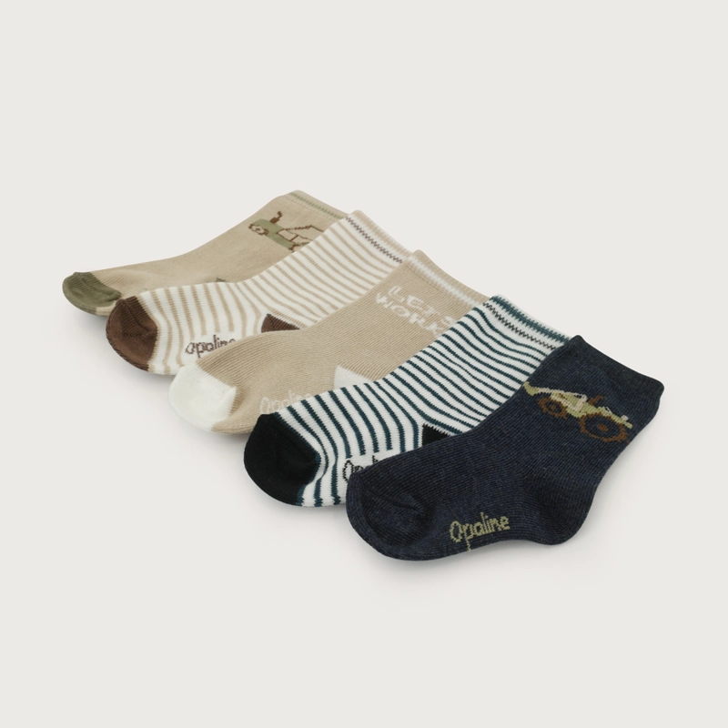 PACK DE 5 CALCETINES MULTICOLOR DE NIÑO OPALINE - 2