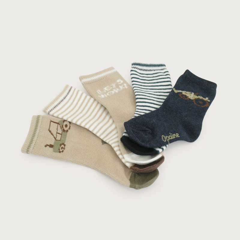 PACK DE 5 CALCETINES MULTICOLOR DE NIÑO OPALINE - 3