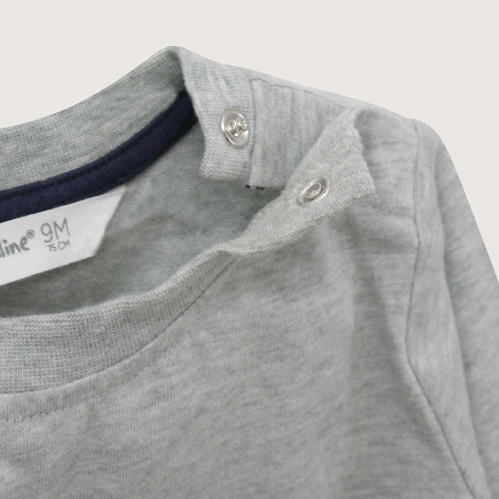 POLERA INFANT NIÑO GRIS MELANGE OPALINE - 4