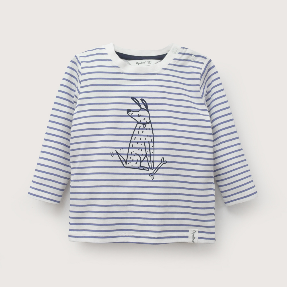 POLERA INFANT NIÑO AZUL LINEAS OPALINE - 2