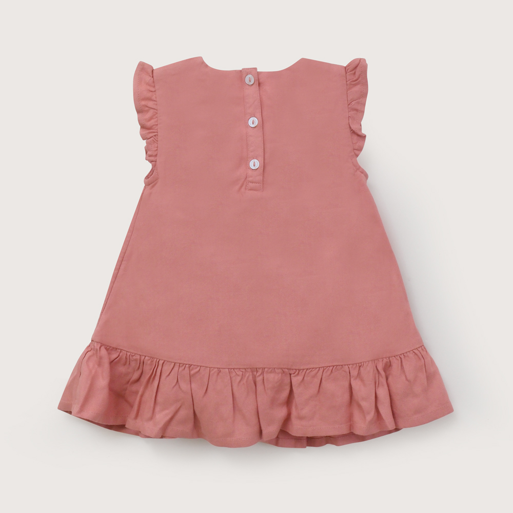 VESTIDO INFANT NIÑA ROSA VIEJO OPALINE - 3