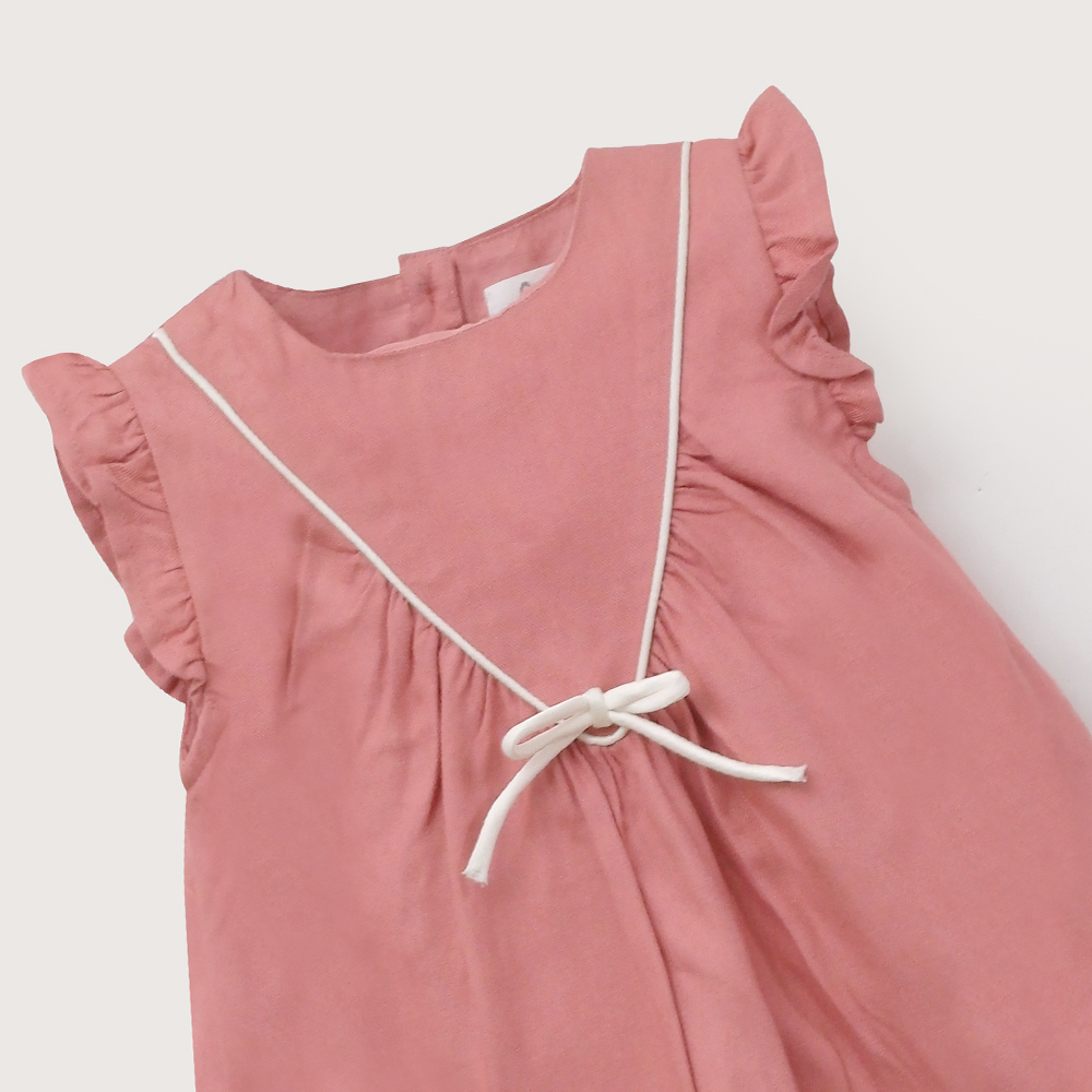 VESTIDO INFANT NIÑA ROSA VIEJO OPALINE - 4