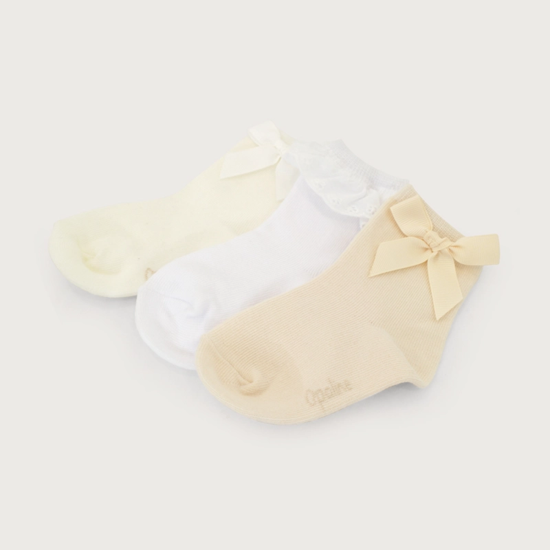 PACK DE 3 CALCETINES CON CINTA DE NIÑA OPALINE - 2