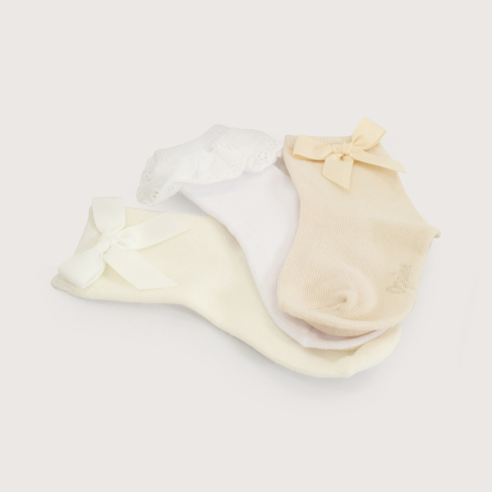 PACK DE 3 CALCETINES CON CINTA DE NIÑA OPALINE - 3