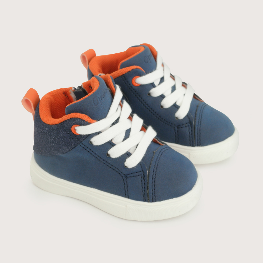 ZAPATILLA ALTA CASUAL AZUL NIÑO OPALINE - 1
