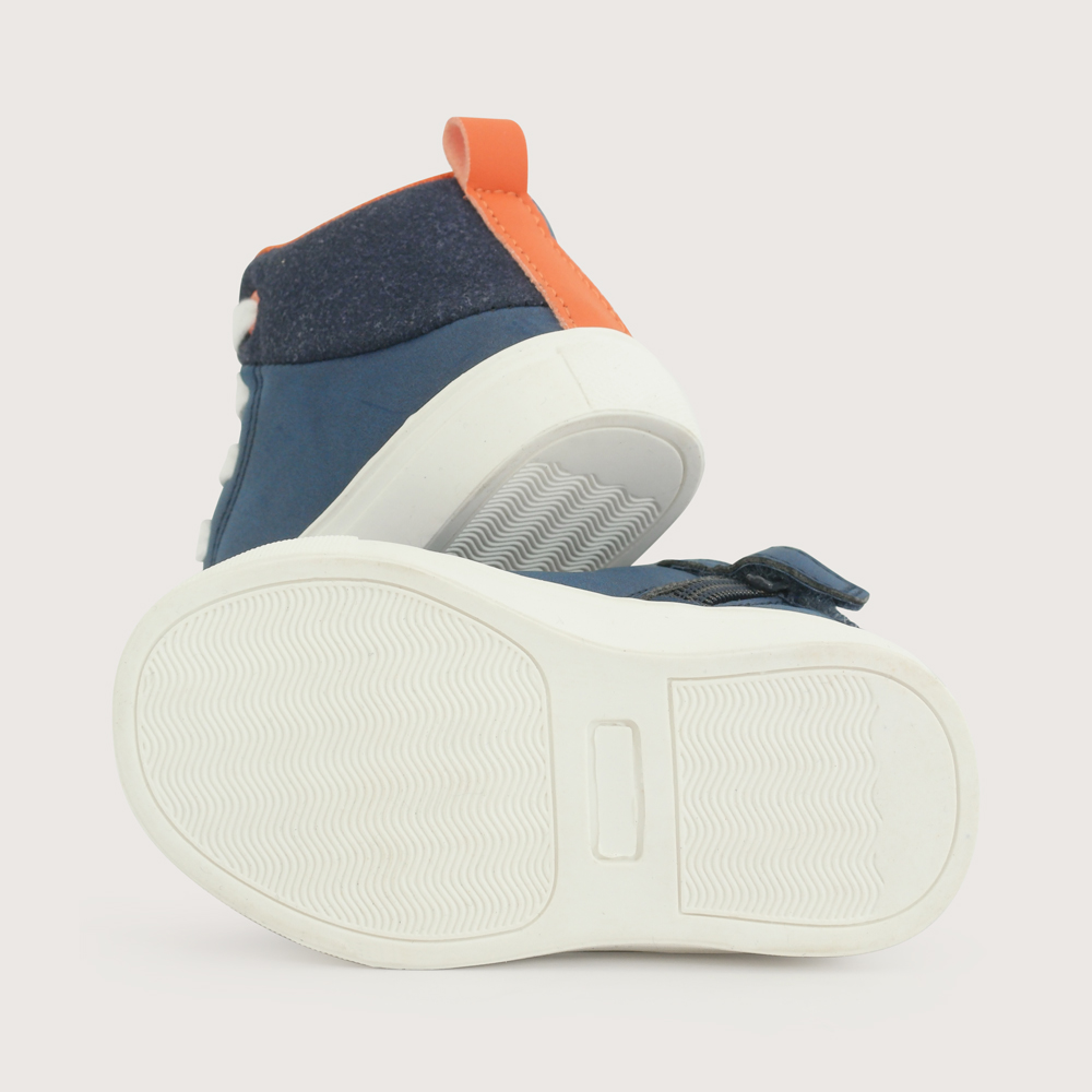 ZAPATILLA ALTA CASUAL AZUL NIÑO OPALINE - 3