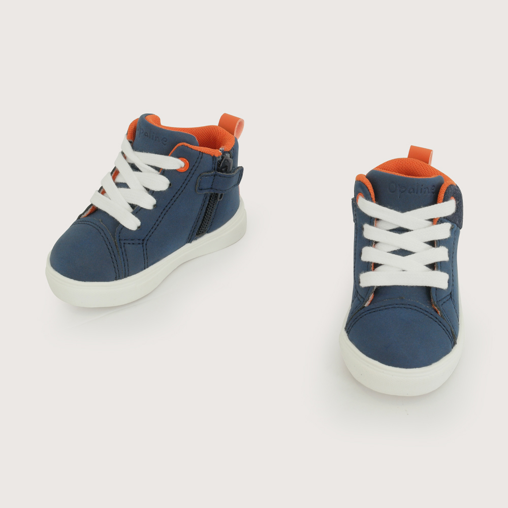 ZAPATILLA ALTA CASUAL AZUL NIÑO OPALINE - 4