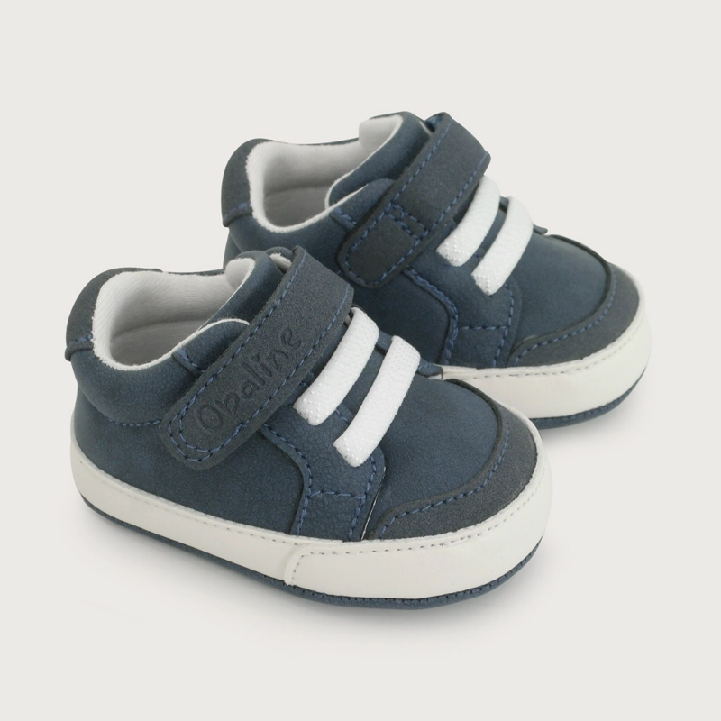 ZAPATILLA VELCRO PARA NIÑO COLOR AZUL OPALINE - 1