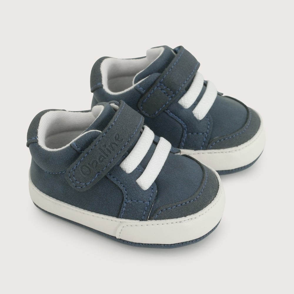 ZAPATILLA VELCRO PARA NIÑO COLOR AZUL OPALINE - 1