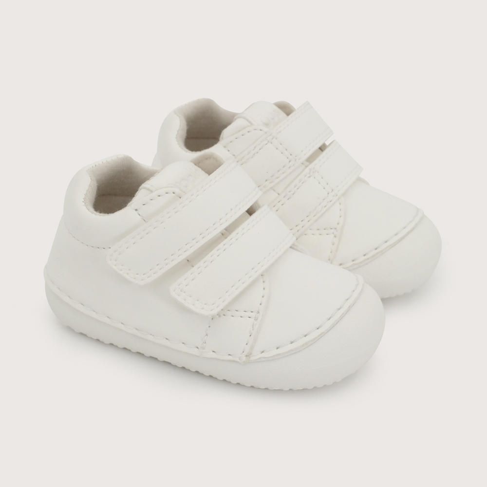 ZAPATILLA GATEADOR BLANCA NIÑA OPALINE - 1