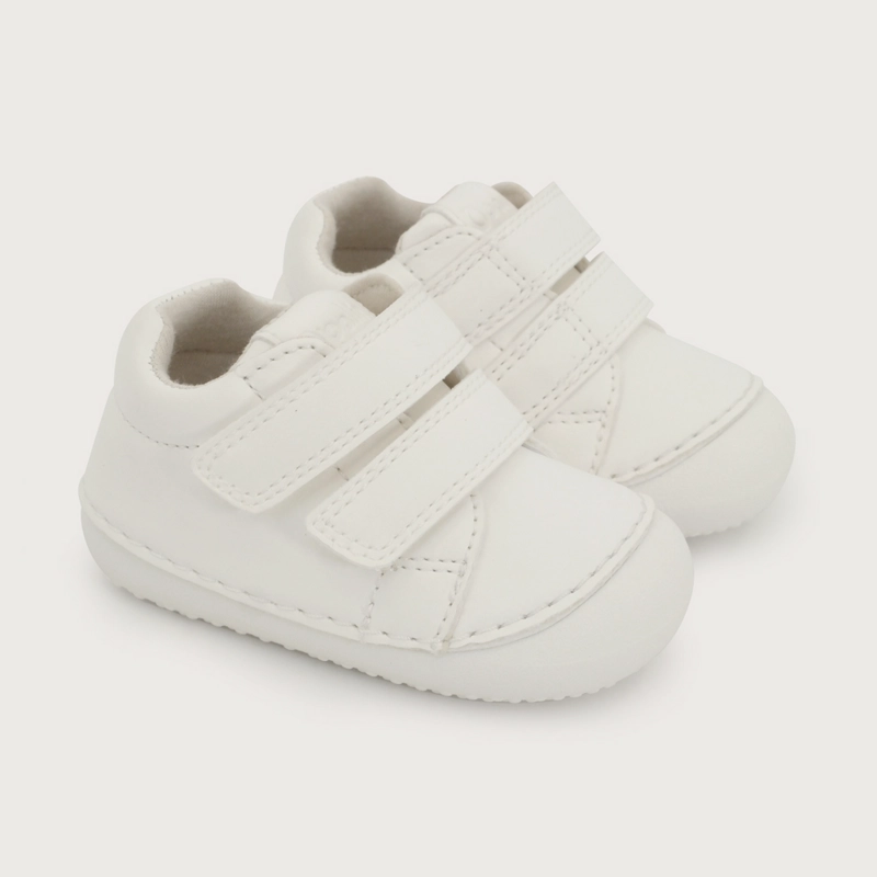 ZAPATILLA GATEADOR BLANCA NIÑA OPALINE - 1