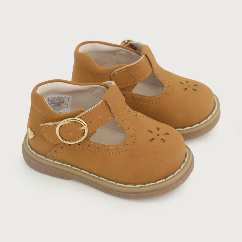 ZAPATO REINA CEREMONIA CAMEL NIÑA OPALINE - 1