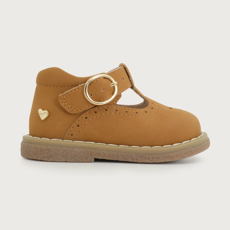ZAPATO REINA CEREMONIA CAMEL NIÑA OPALINE - 2