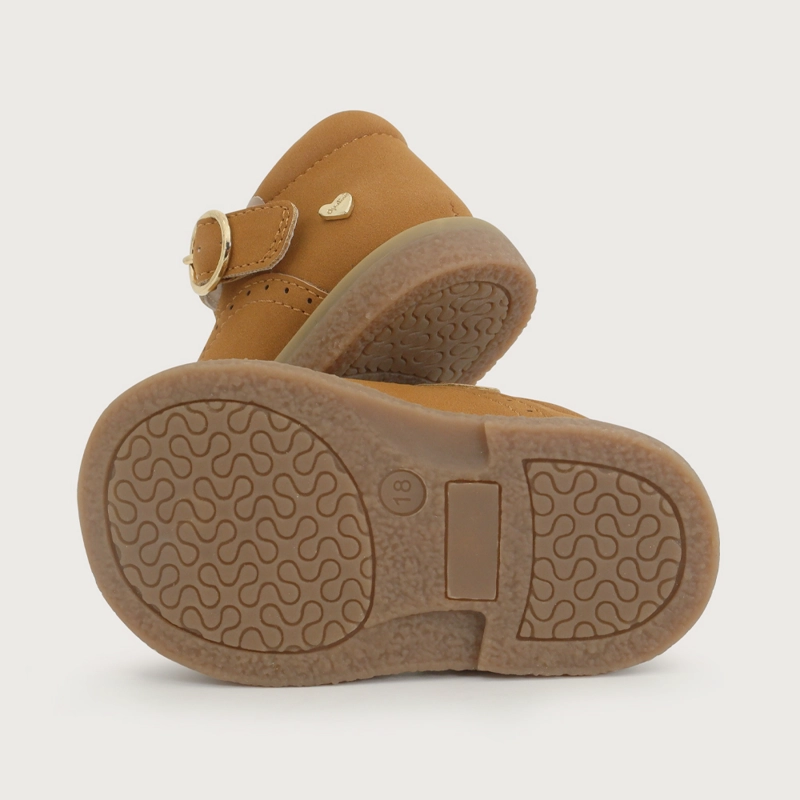 ZAPATO REINA CEREMONIA CAMEL NIÑA OPALINE - 3
