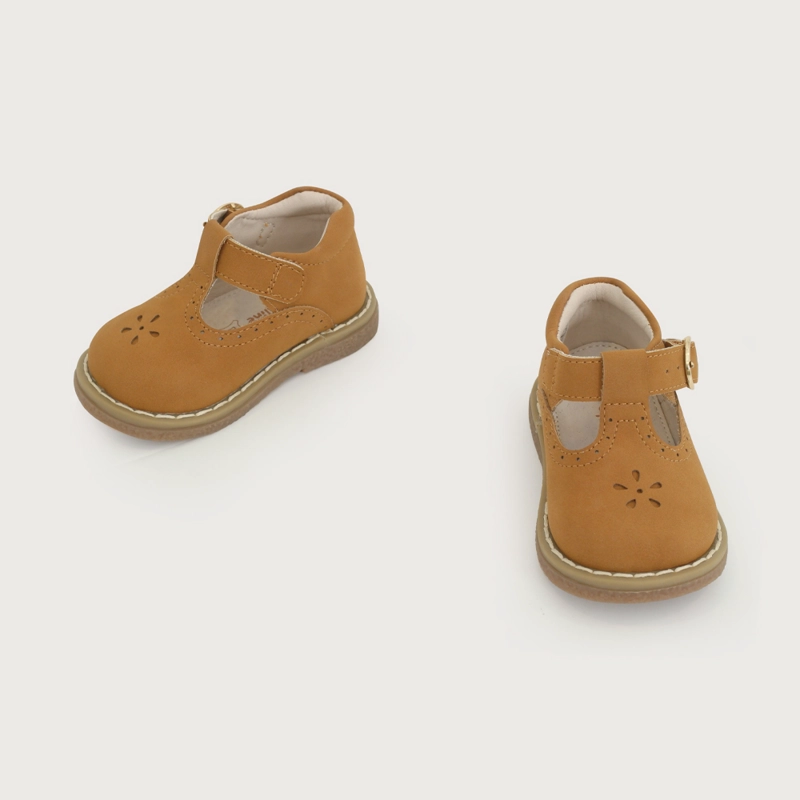 ZAPATO REINA CEREMONIA CAMEL NIÑA OPALINE - 5
