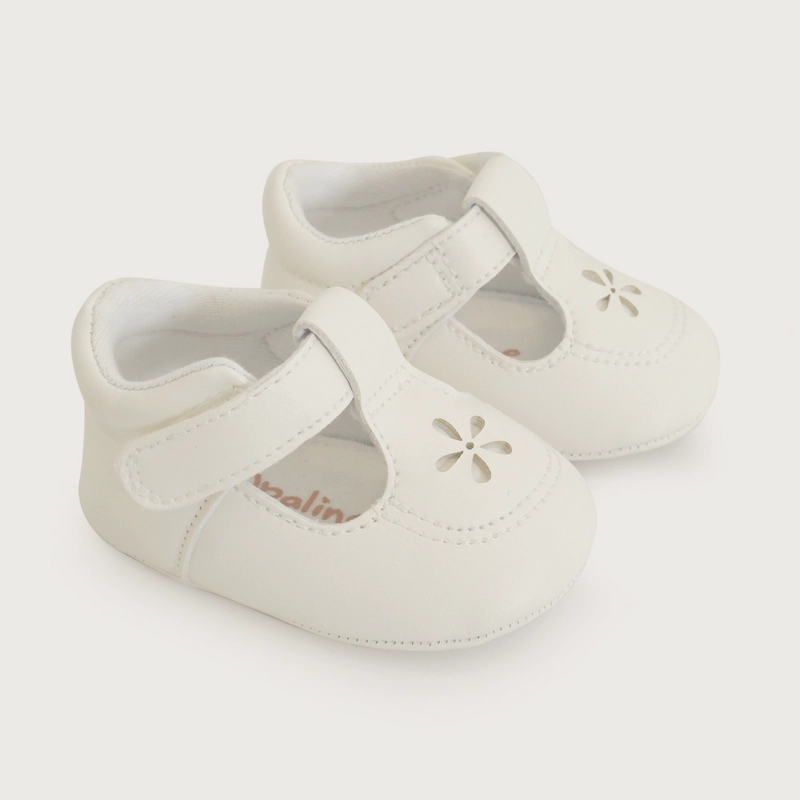 ZAPATO CEREMONIA BLANCO BEBE  OPALINE - 1