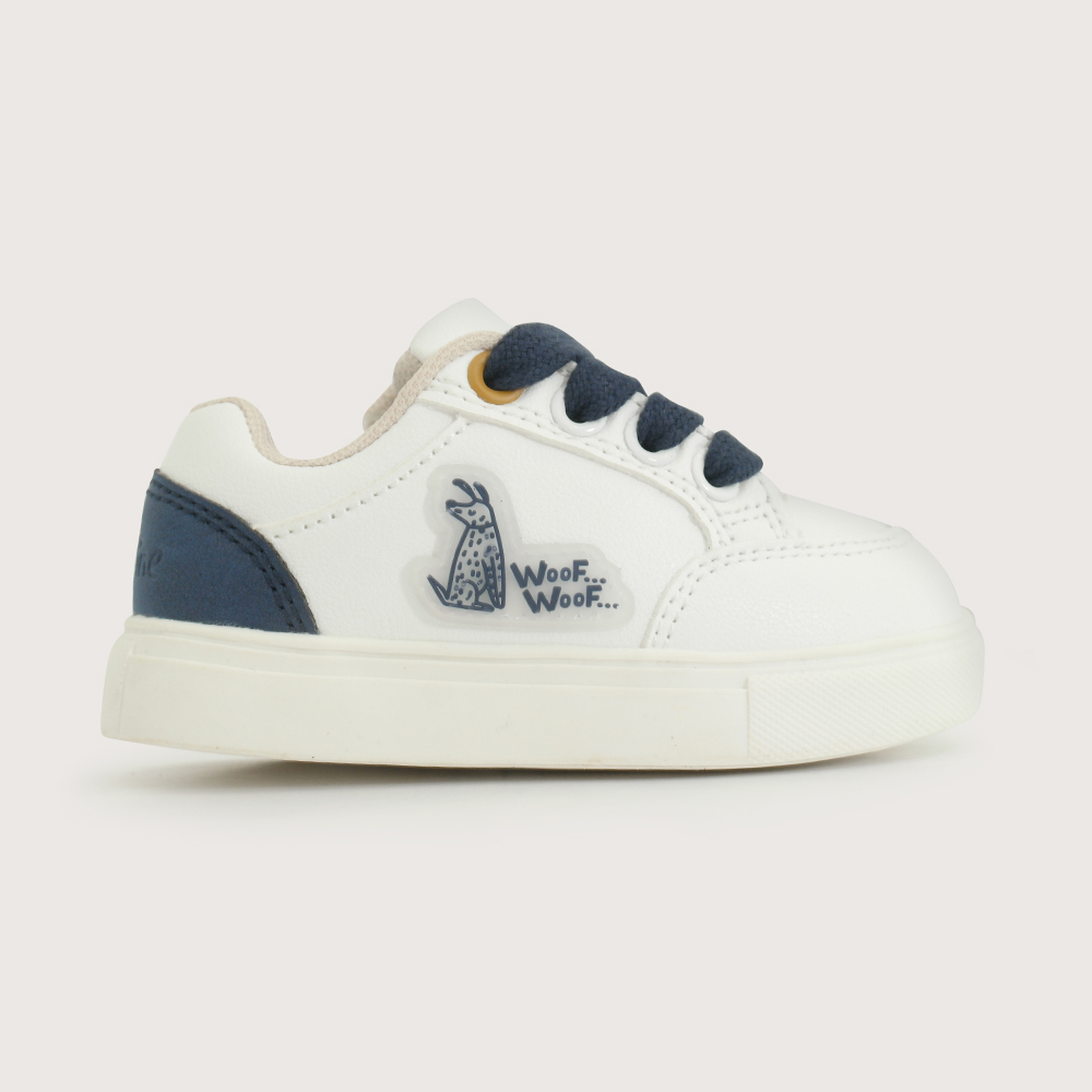 ZAPATILLA URBANA BLANCA AZUL NIÑO OPALINE - 2