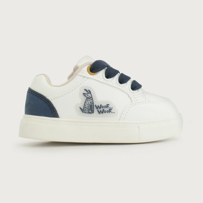 ZAPATILLA URBANA BLANCA AZUL NIÑO OPALINE - 2