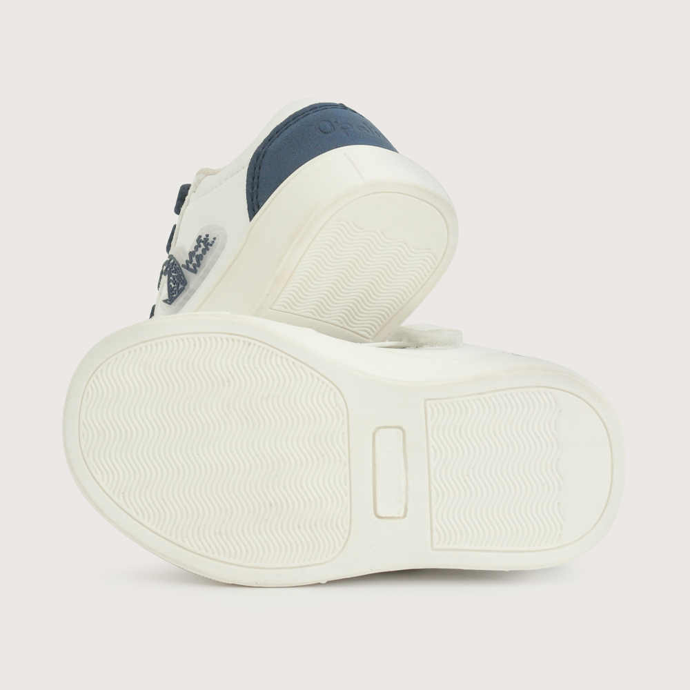 ZAPATILLA URBANA BLANCA AZUL NIÑO OPALINE - 3